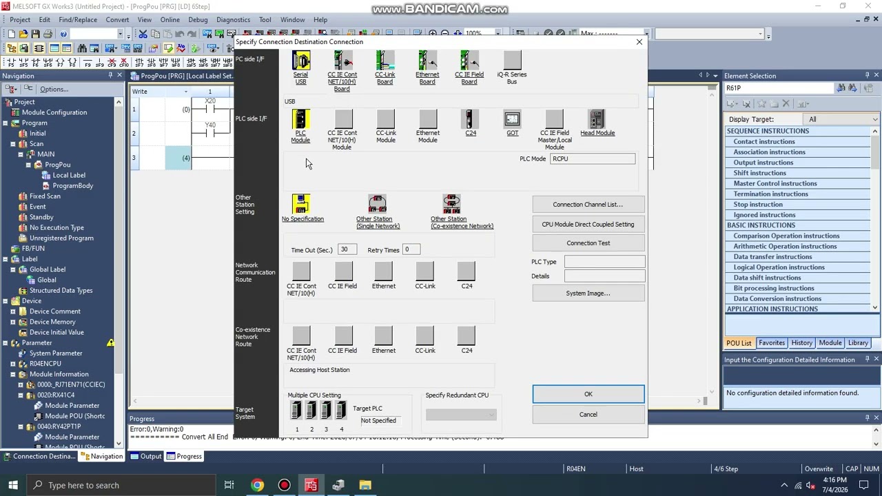 FIRST PROJECT IN GXWORK3 FOR MELSEC Q-SERIES PLC (R04EN) - YouTube