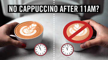 Warum kein Cappuccino am Nachmittag?