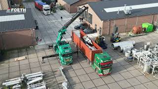 Loading at Foeth: Fluid bed dryer installation to the US