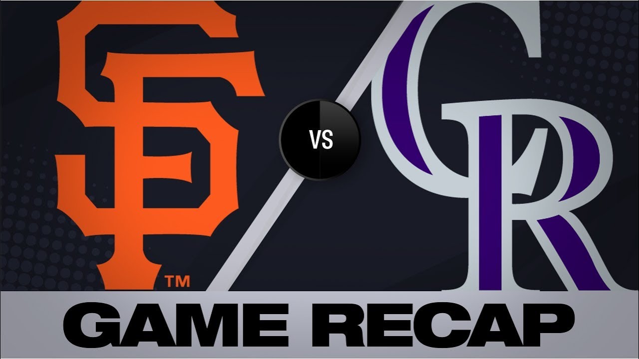 baseball ops Arenado homers twice in Rox' win over Giants | Giants-Rockies Game Highlights 8/4/19
