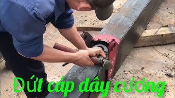 Bấm đầu cáp, thay dây cương cho cần 370