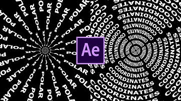 Kinetic Text Polar Coordinates After Effects Tutorial