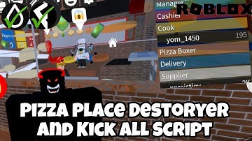 FE Pizza Place Destoryer/Kick All Script | Hydrogen and Fluxus - Roblox Mobile Exploiting #hack