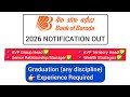 NEW VACANCY 2026 | 🚨 Bank of Baroda Recruitment 2026 | Bank Notification 2026 OUT