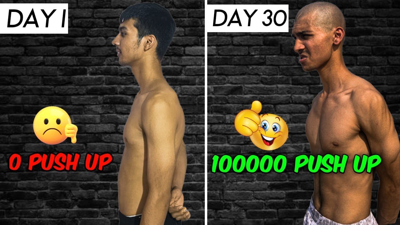 "From Zero to Hero 30 Days of PushUp Transformation Journey !