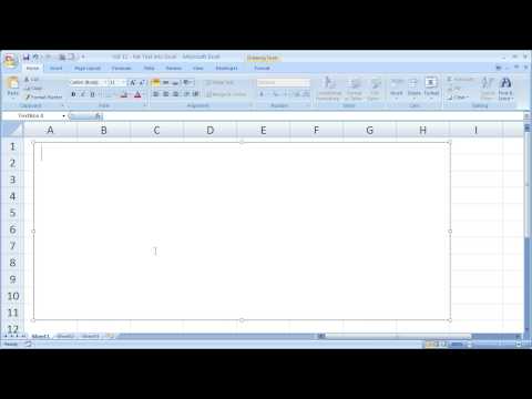 Video: How To Insert Text Into Excel