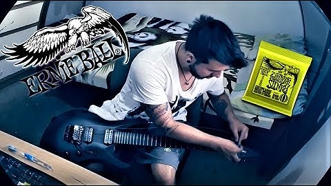 ERNIE BALL / STRING CHANGE - TIMELAPSE - FISH EYE / JACKSON CHRIS BRODERICK PRO SERIES SOLOIST 7