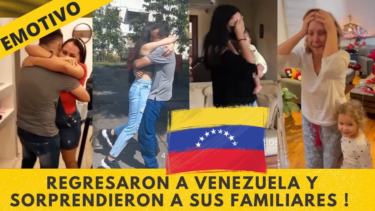 Venezolanos se reencuentran con sus familias en ESTA NAVIDAD! debes verlo.