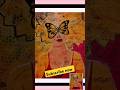 women butterfly 🦋🤗 art painting on canvas #youtubeshorts #ytshorts #youtube