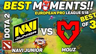 NaVi Junior vs MOUZ - HIGHLIGHTS - European Pro League S18 | Dota 2