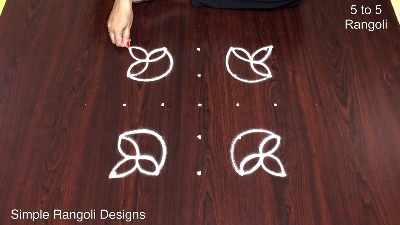 Trendy Diya Kolam Designs