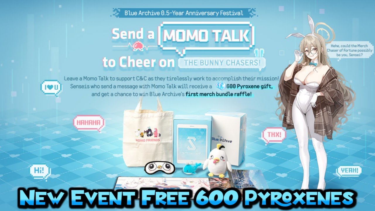 Momo Talk Event Free 600 Pyroxenes - Blue Archive Global
