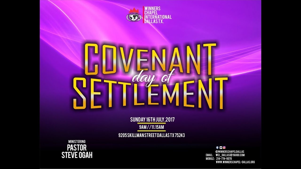 Covenant Day of Settlement1st Service YouTube