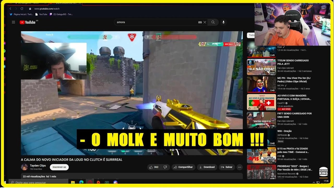 | OLHA A REAÇÃO DO GALEGUIN AO VER O NOVO INICIADOR DA LOUD NO CLUTCH DO VAVA | - JPK Clips