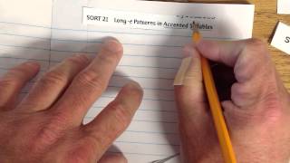 SA21 Long -e Patterns in Accented Syllables