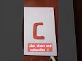 How to cut letter 'C'#paper cutting art#shorts@vijaylaxminart1646