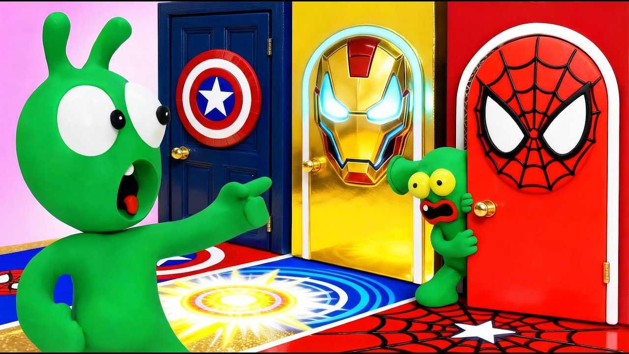 Pea Pea Busca a Alien en las Puertas Misteriosas! 😂🚪 | Cartoon Infantil