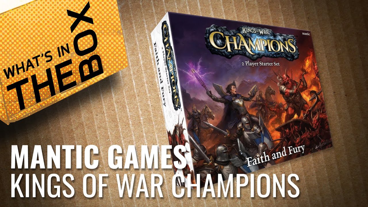 Unboxing: Kings Of War Champions - Faith And Fury | Mantic Games
