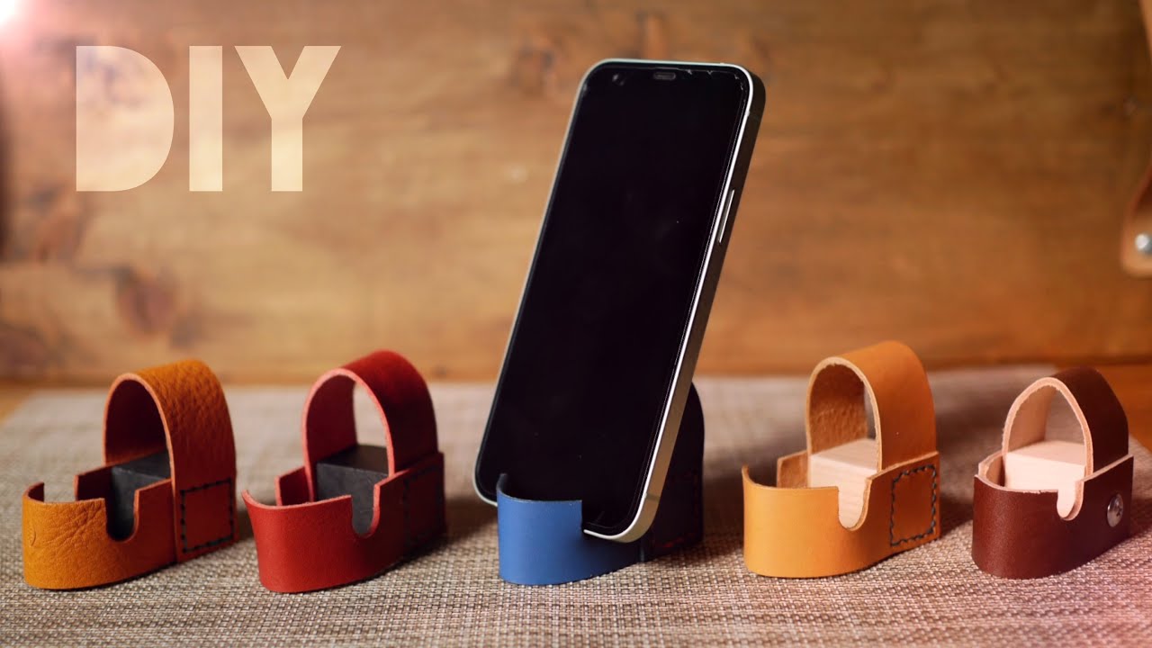 DIY】可愛いスマホスタンドの作り方。how to make newdesign