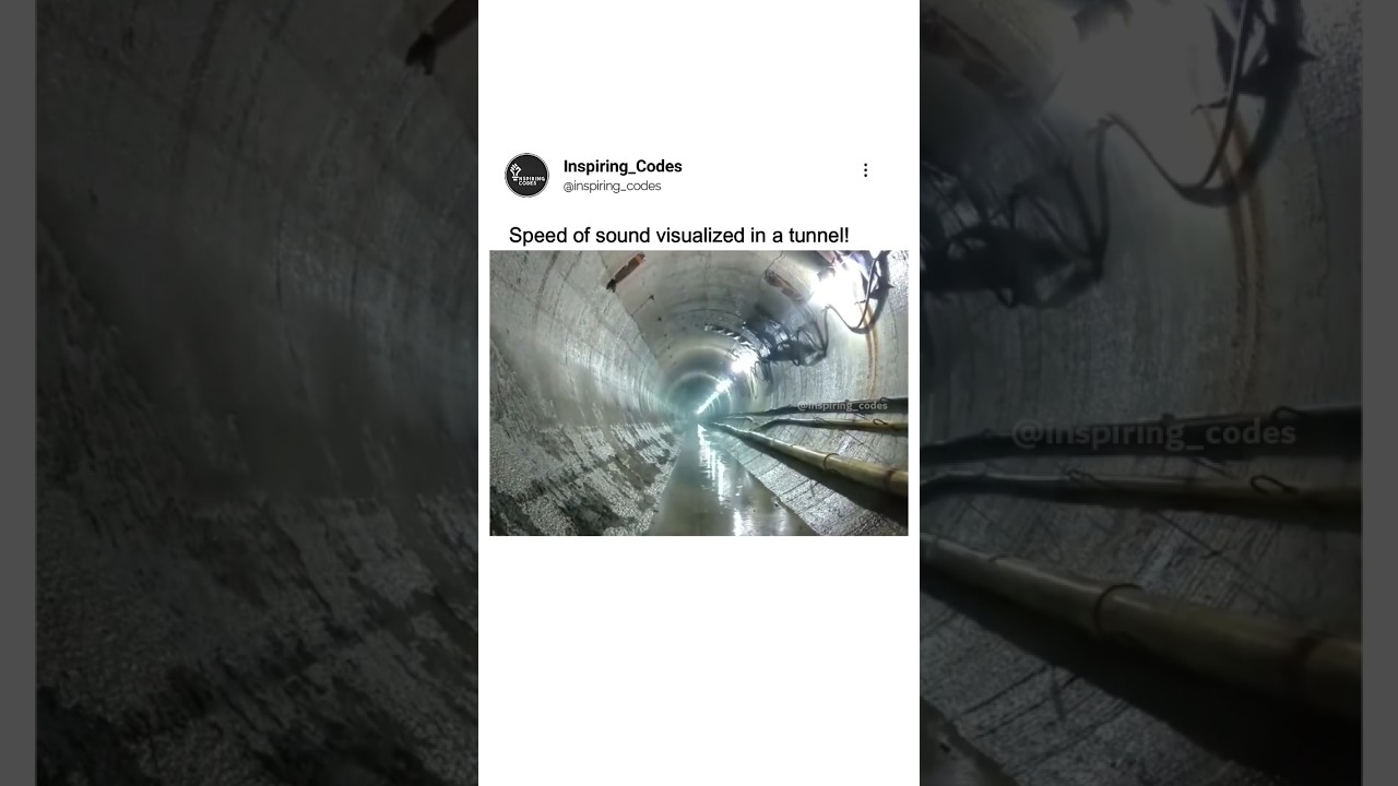 Speed of Sound Visualised!😳😱
