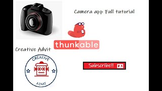 Learn how to make a camera app on thunkable (New coding app!) | Creative Advit