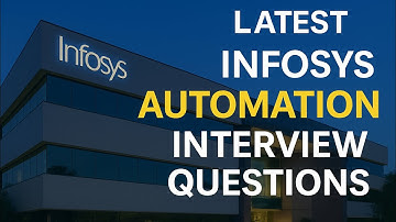 Latest Infosys Automation Interview Questions #infosys #interviewpreparation #interview #question 
