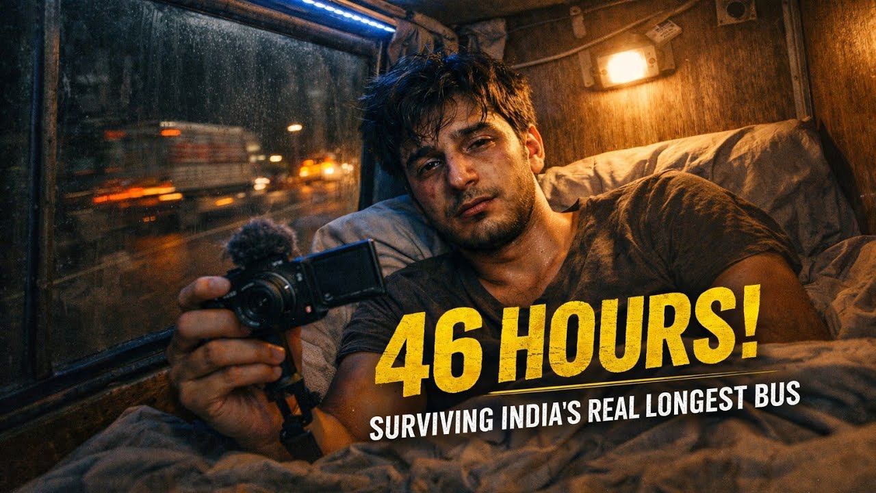 46 HOURS in a Bus: Surviving India’s Hidden Longest Route (Gorakhpur to Bangalore)