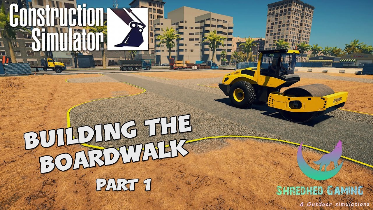 Building the boardwalk part 1 Construction Simulator PS5 YouTube