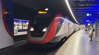 SWISS INTERCITY TRAIN JOURNEY! Onboard the SBB RABDe502 TWINDEXX from Zurich Airport to Lausanne