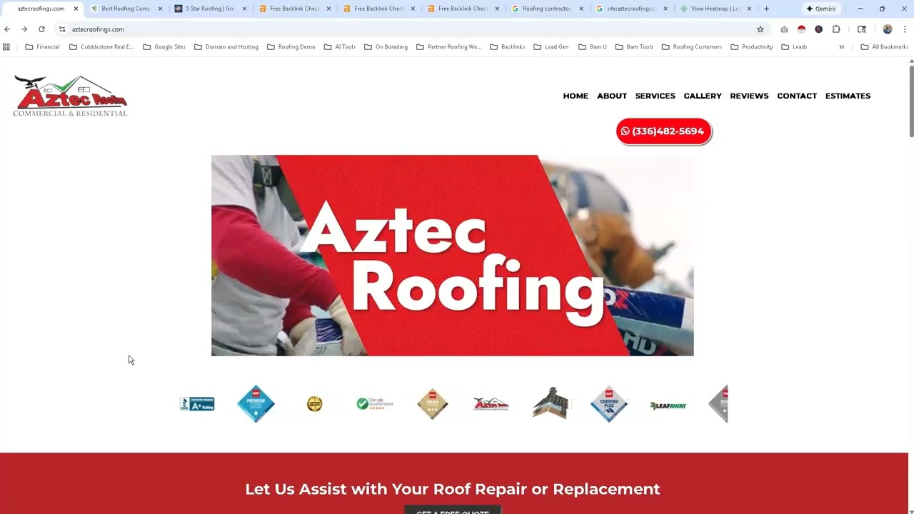 Website Audit for Aztec Roofing LLC – Local SEO Mistakes Costing You Jobs