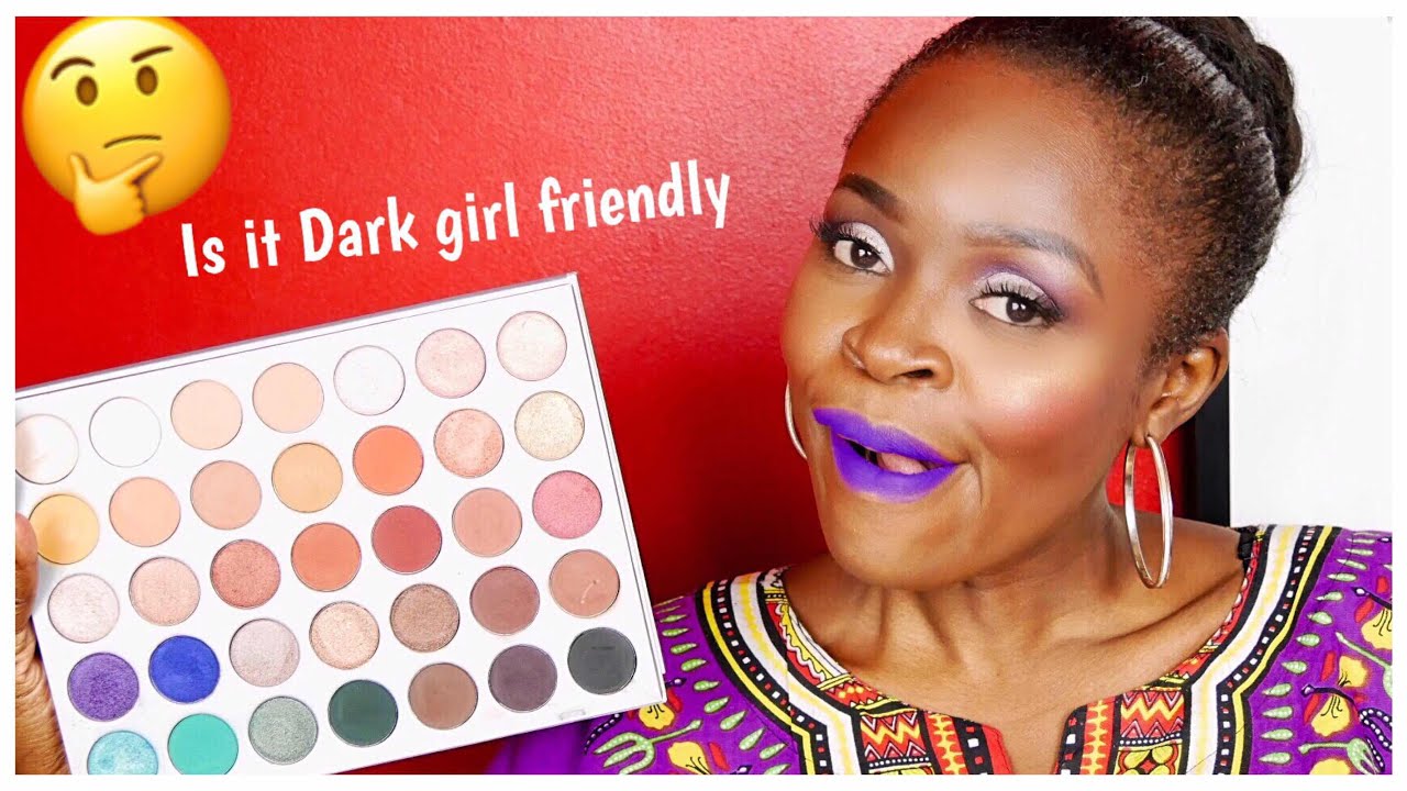 The Jaclyn Hill X Morphe Palette Unboxing |Review| Swatches | Demo on Dark Skin