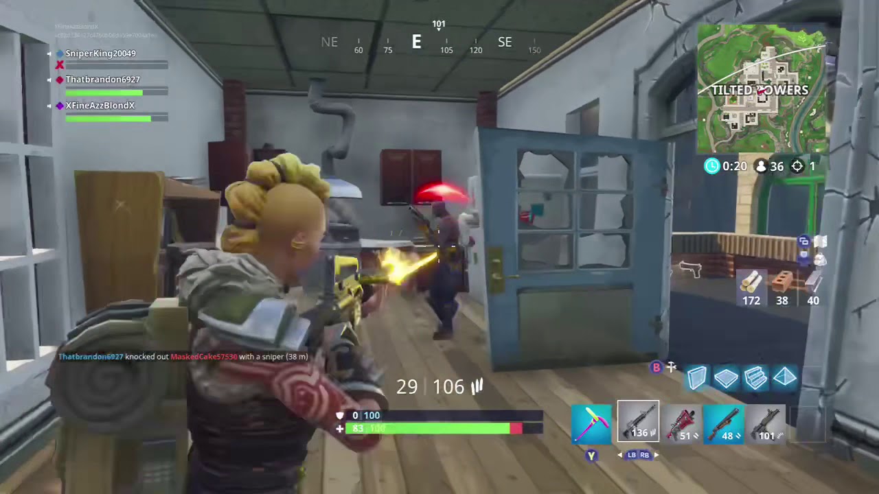 Fortnite 4 Kills in 1 min - YouTube