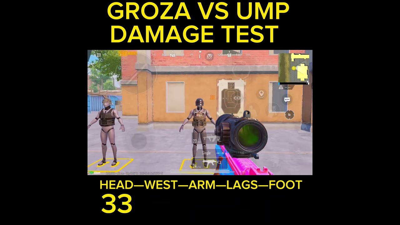 Ump vs Groza damage test 