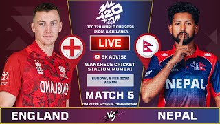 NEPAL VS ENGLAND 5TH MATCH LIVE SCORE & COMMENTARY || T20 WORLD CUP 5TH MATCH | NEPAL VS ENGLAND screenshot 4