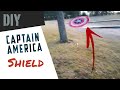 Making and throwing my cardboard captain america shield!