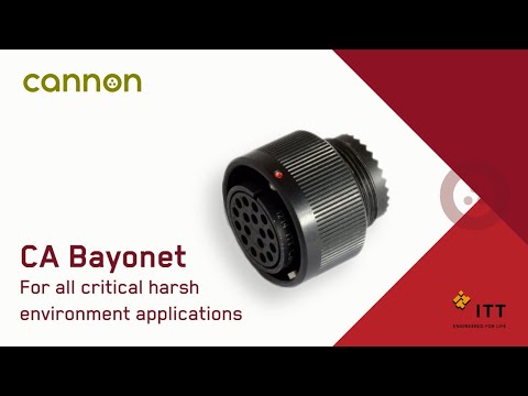 ITT Cannon's CA Bayonet - video from ITT Cannon