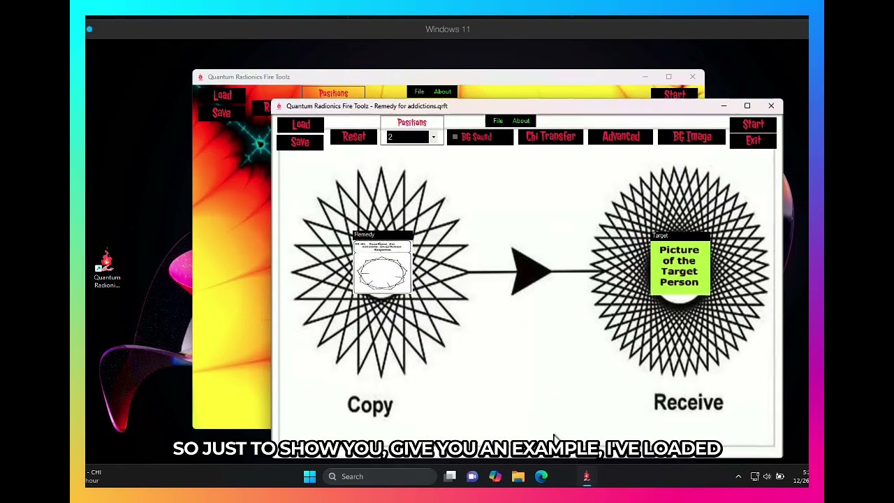 QUANTUM RADIONICS FIRE TOOLZ - RADIONICS RADIESTHESIA MANIFESTATION ADVANCED METAPHYSICS SOFTWARE