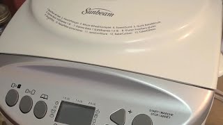 Easy White bread using Sunbeam Bread Maker