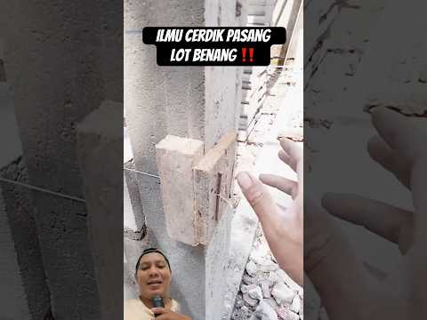 Cara pasang lot benang praktis #shorts #diy #pasanglotbenang #construction