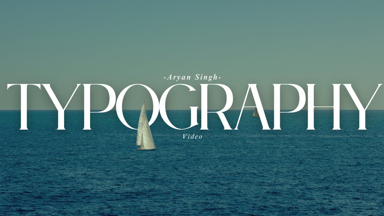 Typography Video | Edited in CapCut