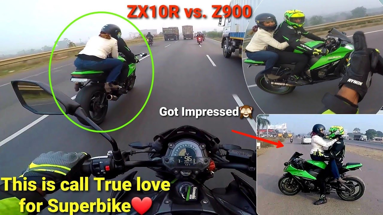 True love for Superbikes in India ZX10R Vs Z900Got impressedMust WatchZ900 Rider YouTube