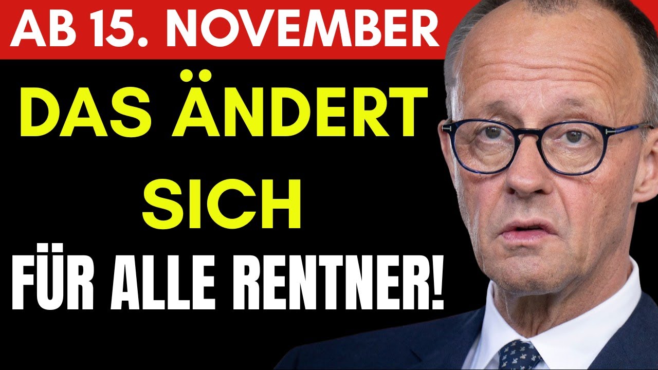 5 wichtige Änderungen für Rentner ab 15  November 2025 – Auszahlung, Zuschlag & Steuer im Überblick