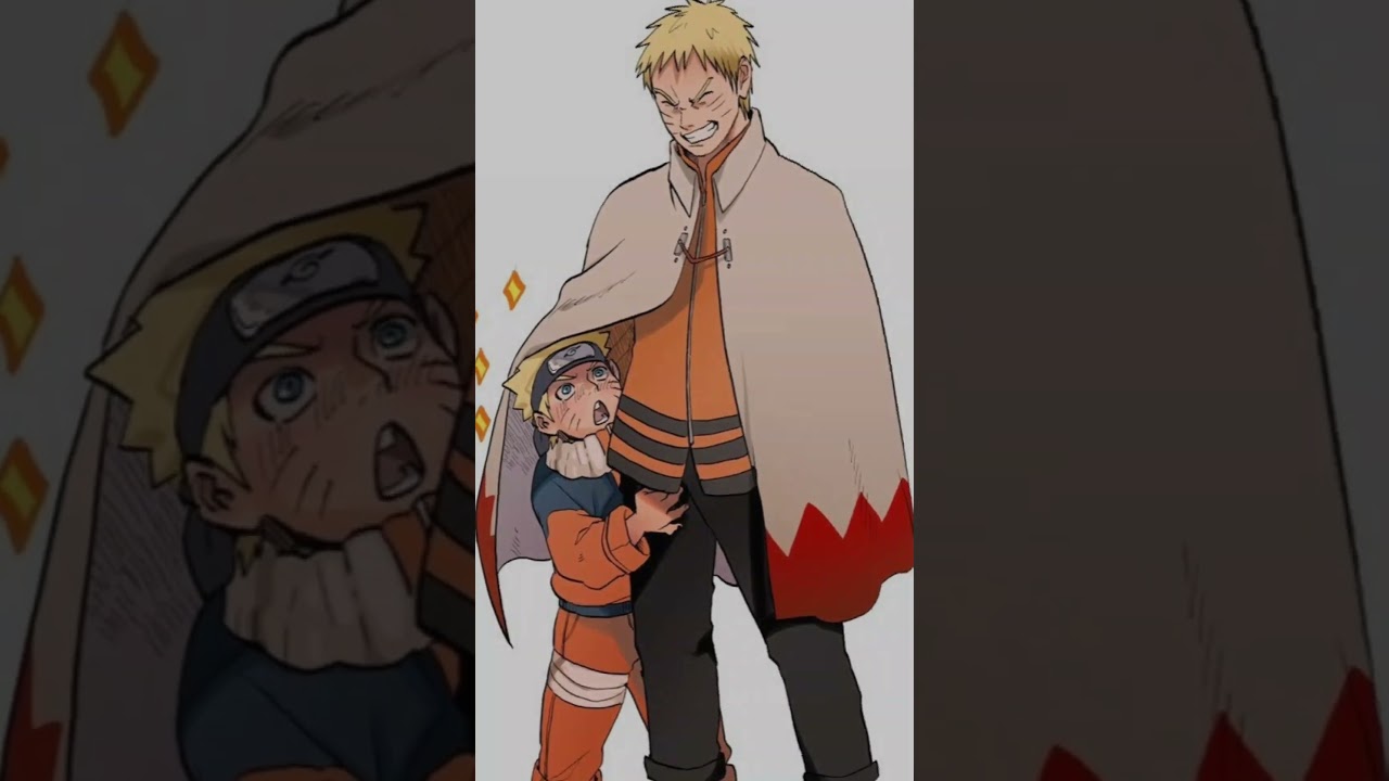 Adult Sasuke and Naruto meet their Genin Self 