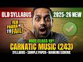 NIOS Class 10 Carnatic Music 243 Syllabus 2026 | NIOS Class 10 Carnatic Music Syllabus Breakdown