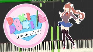 Doki Doki Literature Club - Your Reality\/Credits Theme Piano Tutorial Synthesia