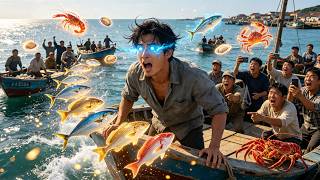 Unemployed man returns to fish village, gets Sea Eye, finds seafood, gets rich.#drama