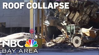 Accidental column crash led to roof 'collapse' at San Jose recycling center, officials say