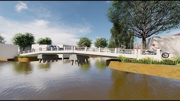 [Sketchup + Lumion] Dựng phối cảnh cầu Rạch Đập và cầu Út Em - Cần Thơ