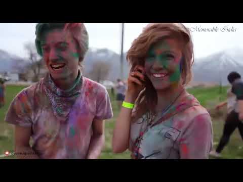 Holi Festival Celebration in Mathura India with Golden Triangle Tour