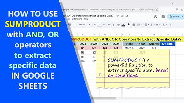 Google Sheets | SUMPRODUCT | Fungsi | Dengan AND, OR | Contoh | Spreadsheet | Tutorial